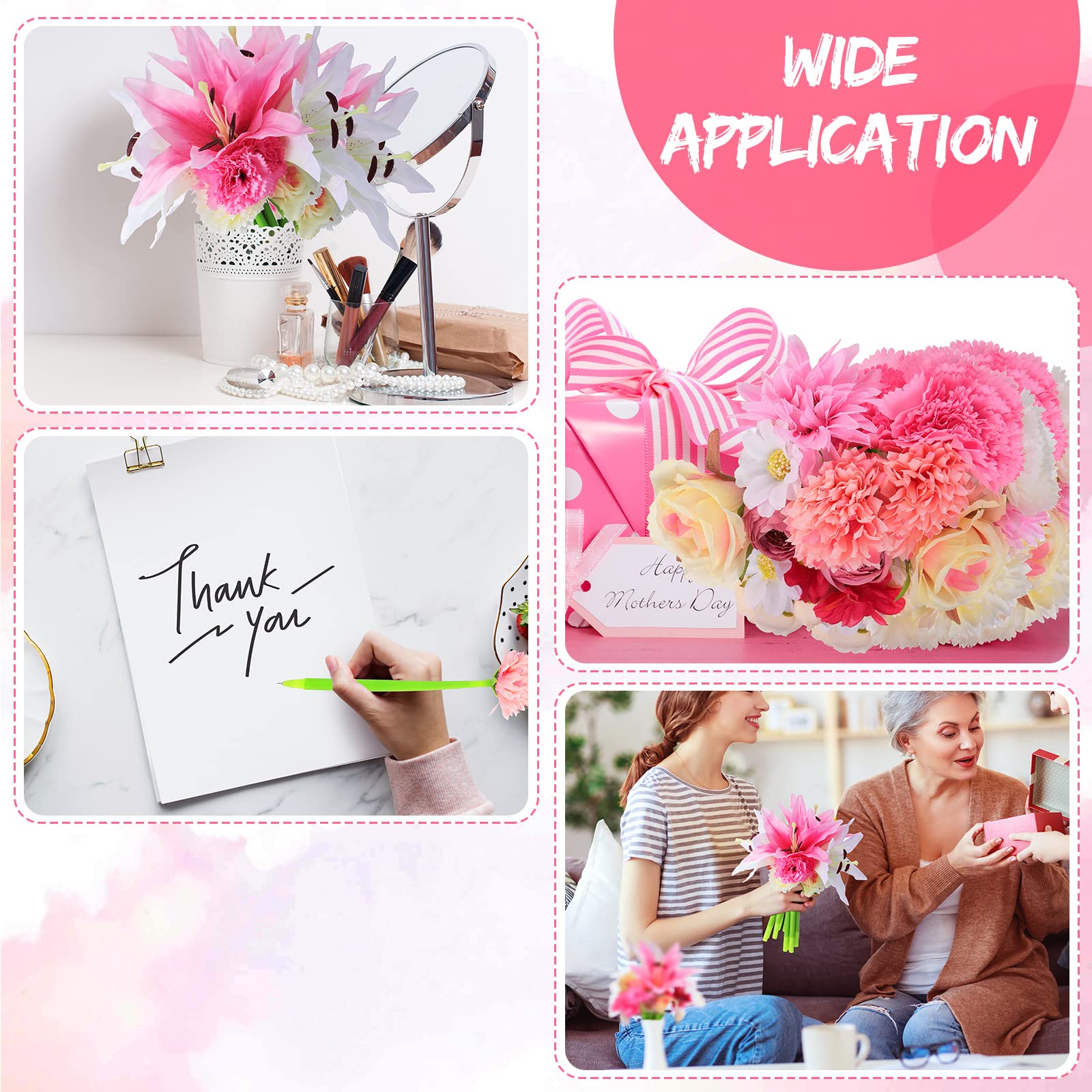 ROSEページ Amazon.com: BBTO 24 Pcs Flower Pens for Women Daisy Rose